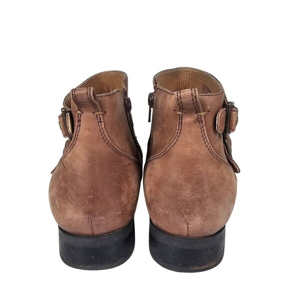 Vionic Country Logan Wide Fit Ankle Boots Side Zip Brown Leather Women's 9.5 - Picture 4 of 14